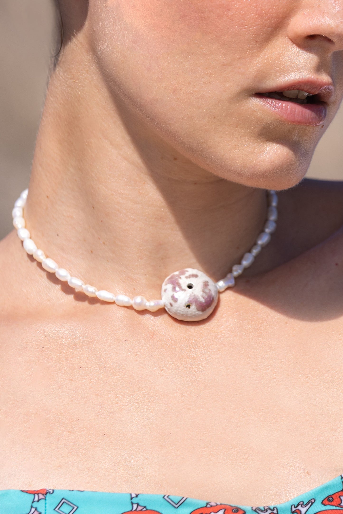 Choker riccio con Perle
