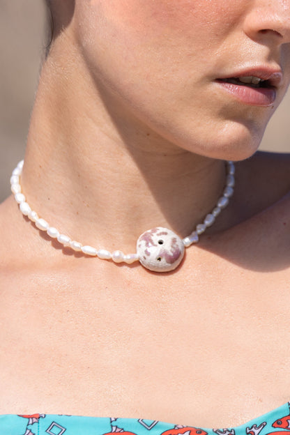 Choker riccio con Perle